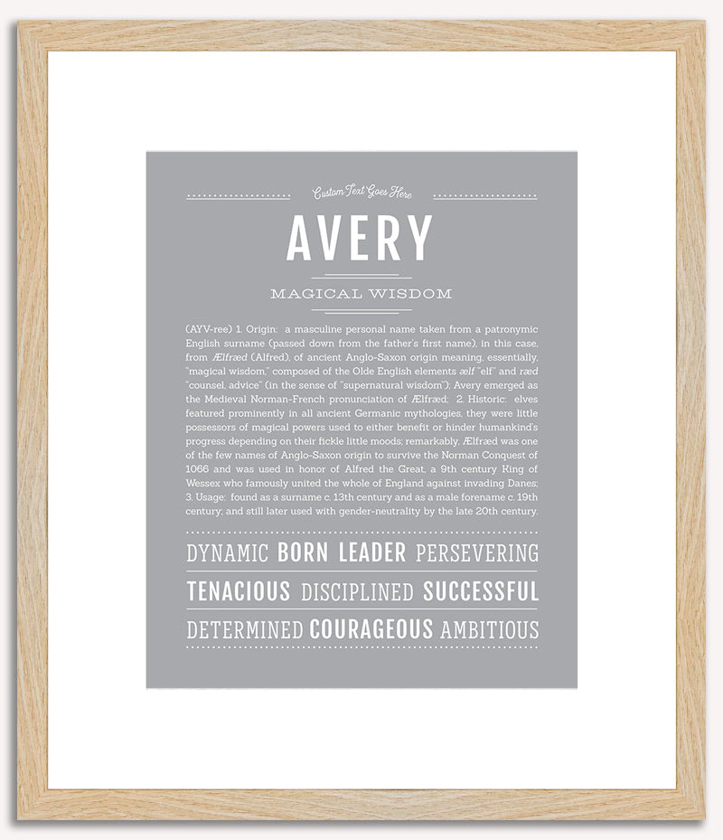 Avery (male) | Name Art Print