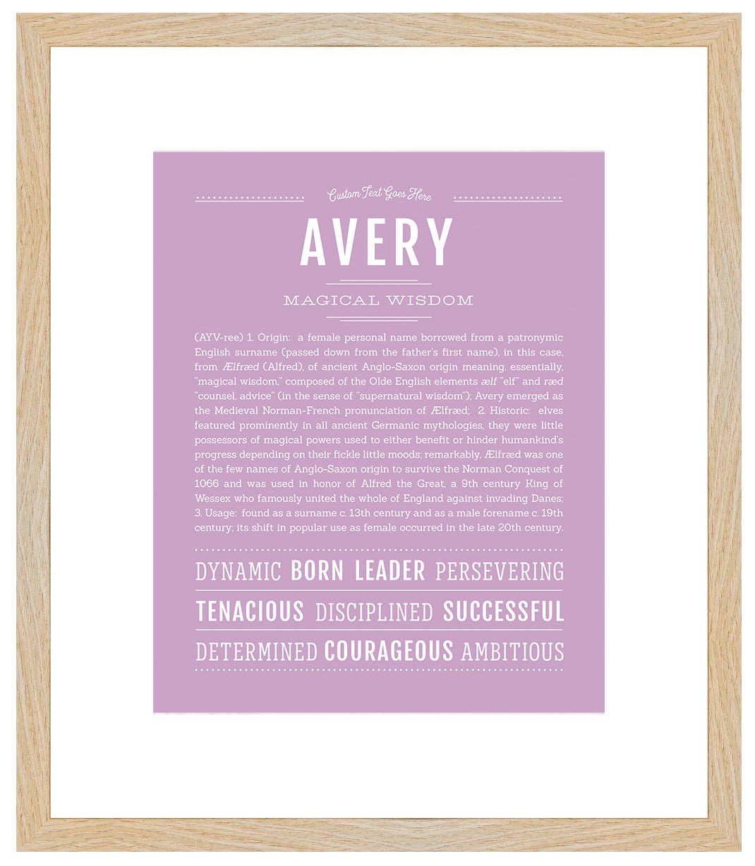 Avery (female) | Name Art Print