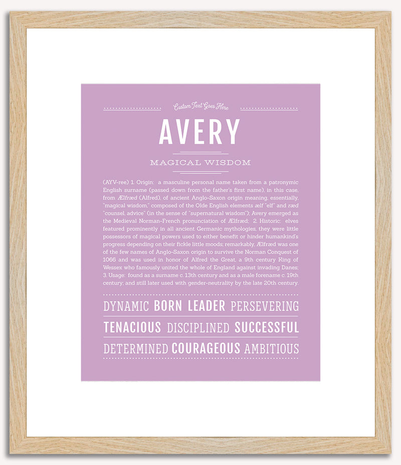 Avery (male) | Name Art Print