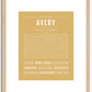 Avery (female) | Name Art Print