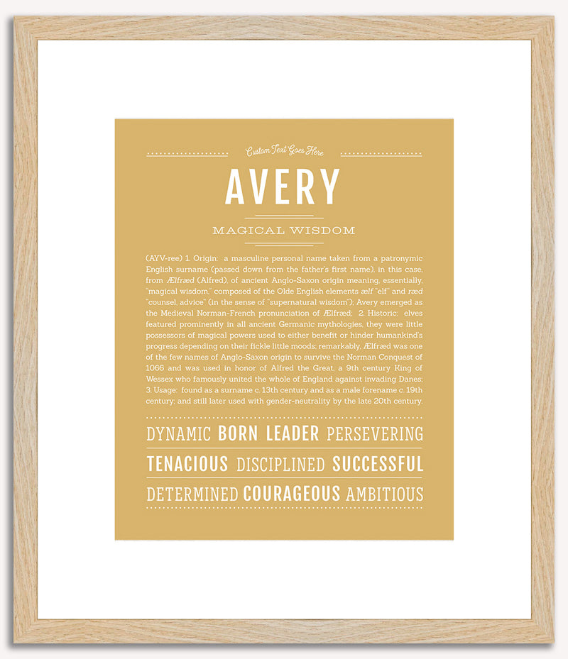 Avery (male) | Name Art Print