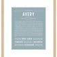 Avery (female) | Name Art Print