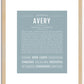 Avery (male) | Name Art Print