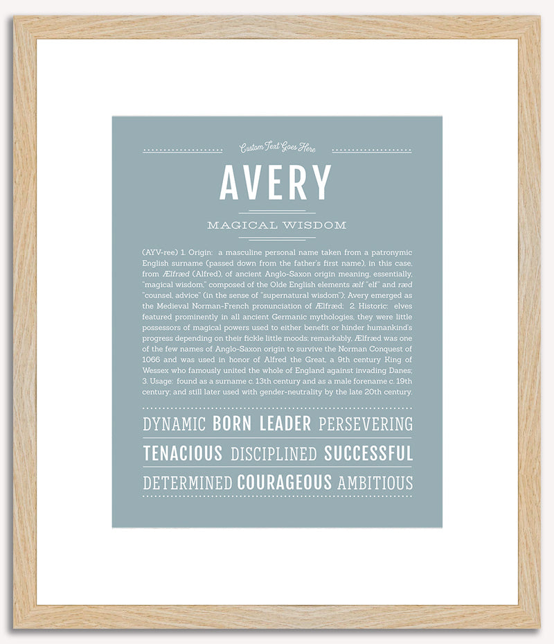 Avery (male) | Name Art Print