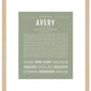 Avery (female) | Name Art Print