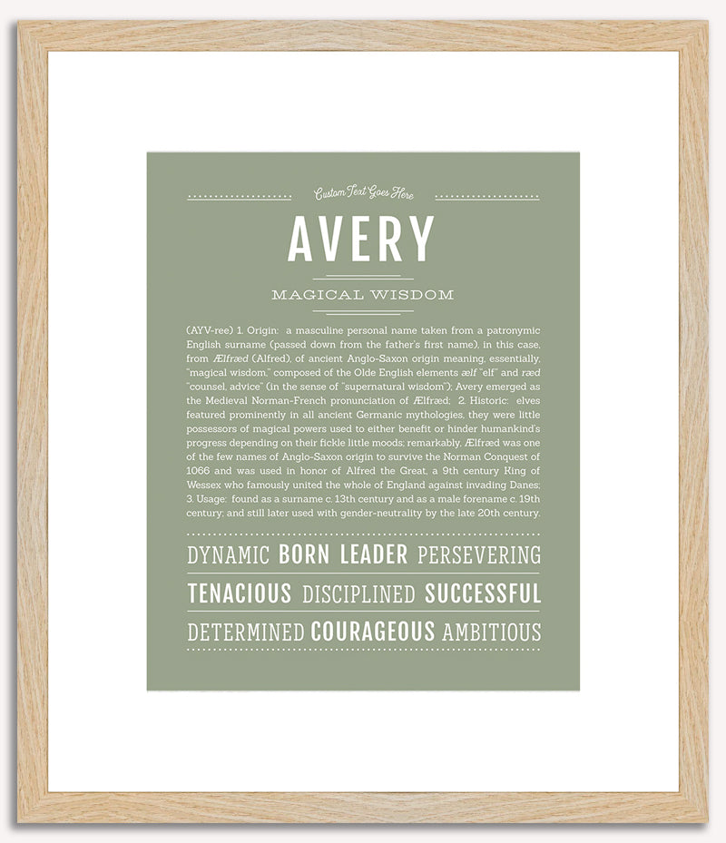 Avery (male) | Name Art Print