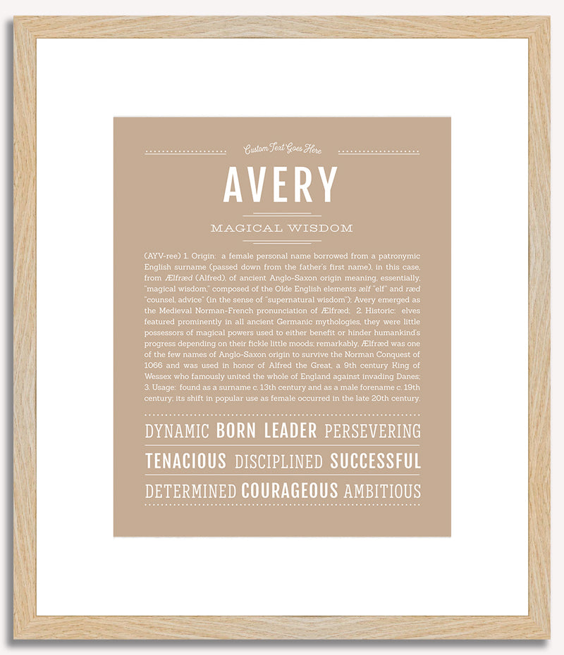 Avery (female) | Name Art Print