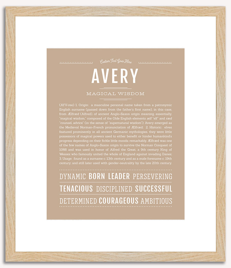 Avery (male) | Name Art Print