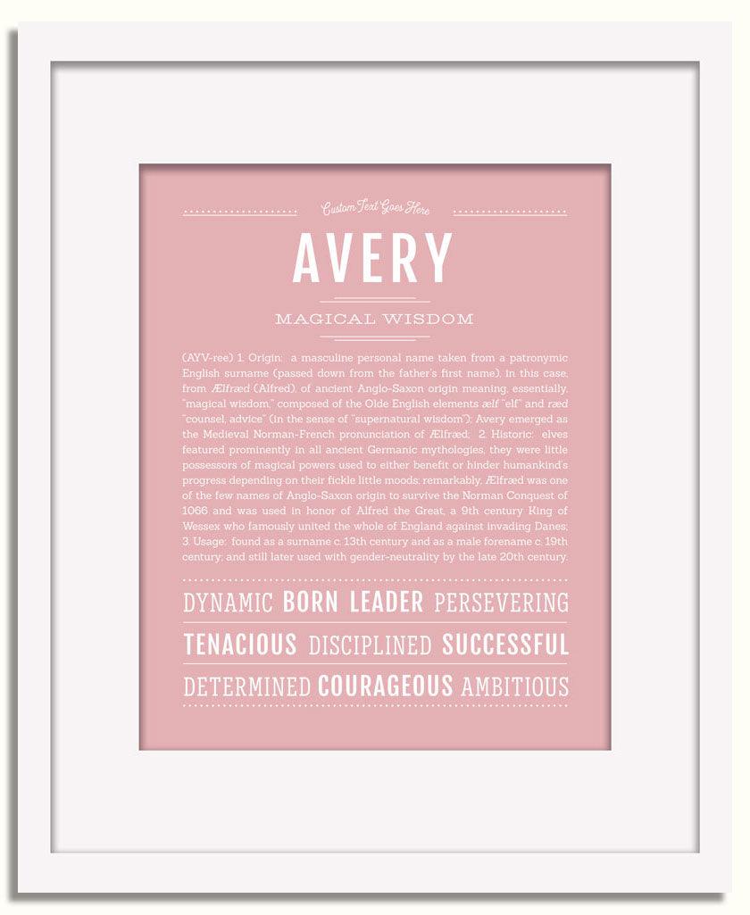 Frame Options | Dusty Rose | White Frame, Matted