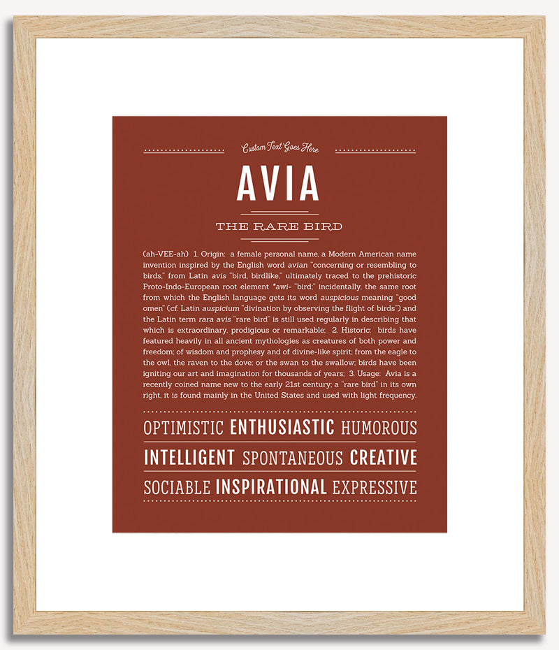 Avia | Name Art Print