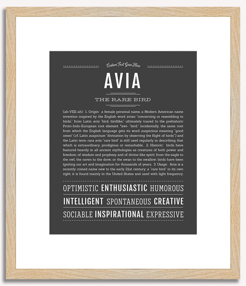 Avia | Name Art Print