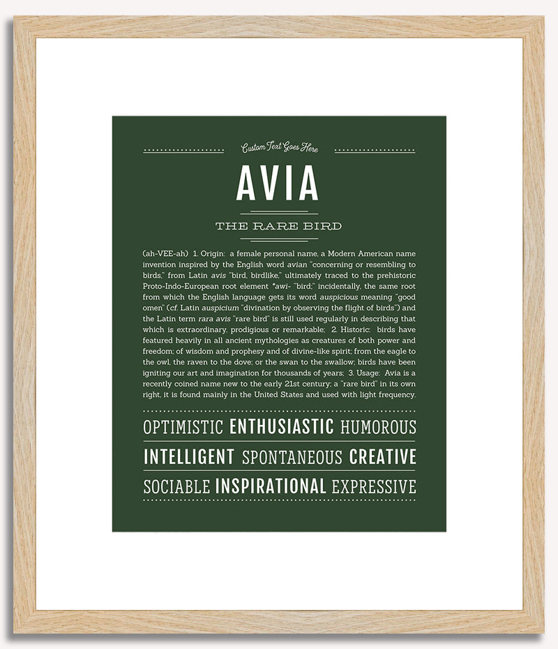 Avia | Name Art Print