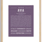 Avia | Name Art Print