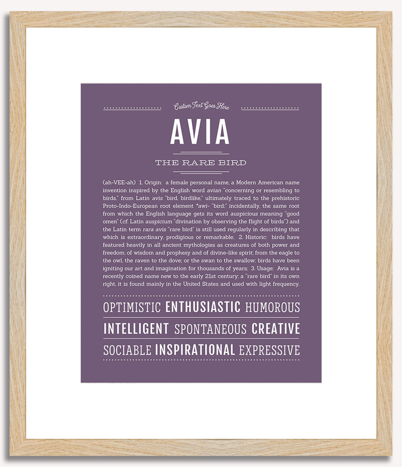 Avia | Name Art Print