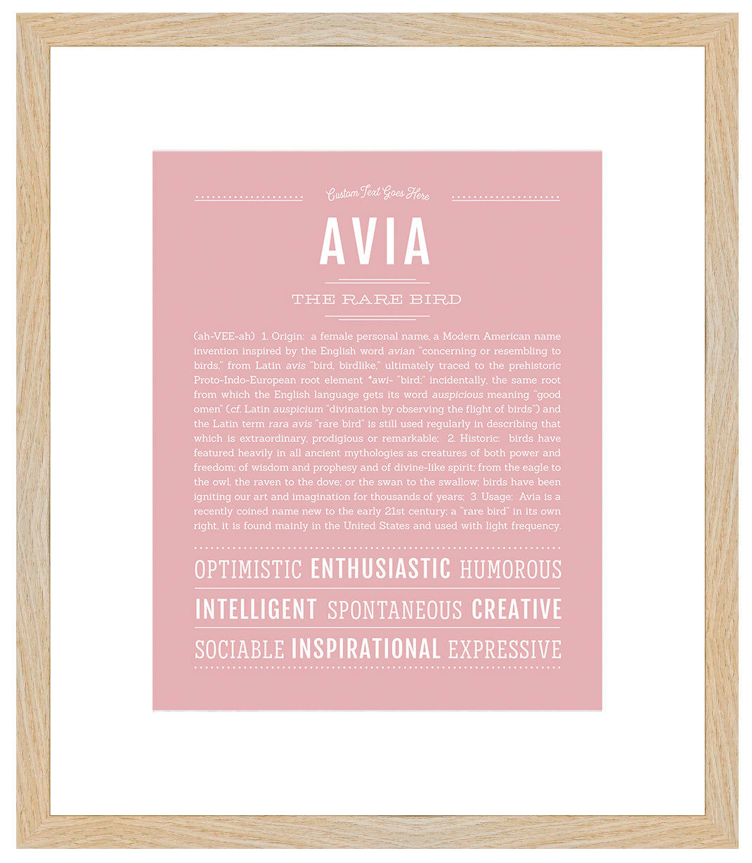 Avia | Name Art Print