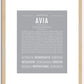 Avia | Name Art Print