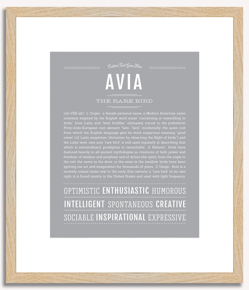 Avia | Name Art Print