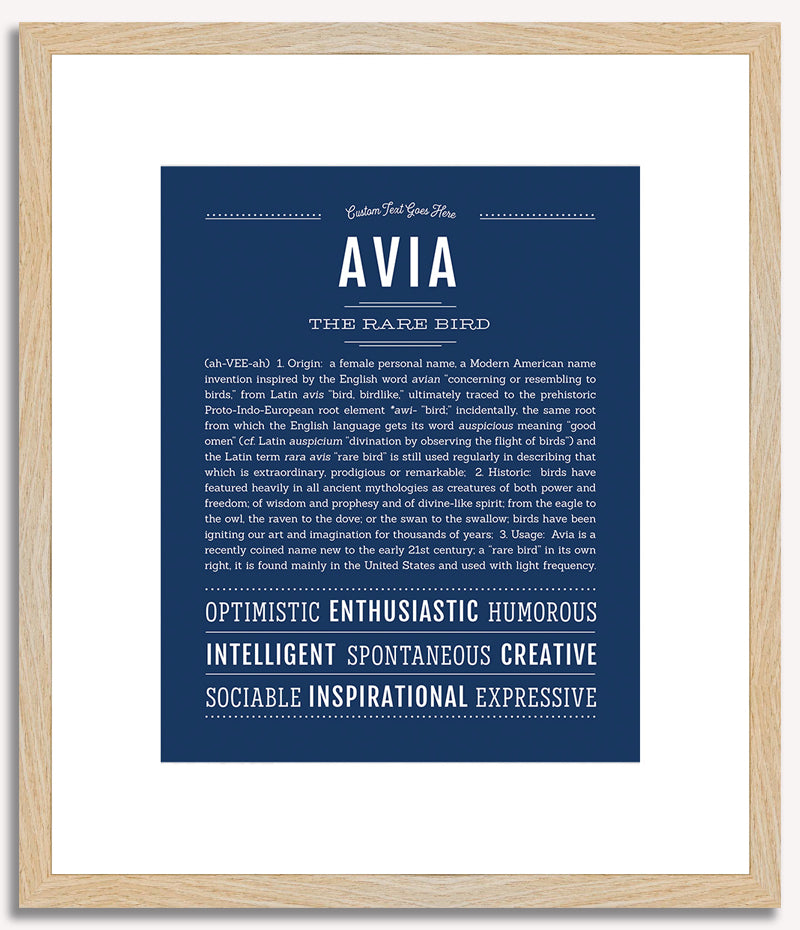 Avia | Name Art Print