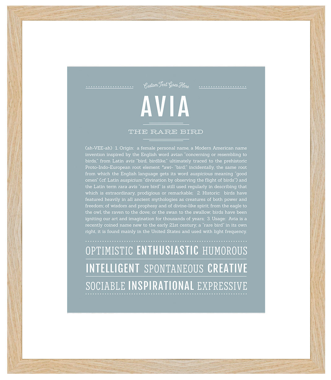 Avia | Name Art Print