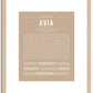 Avia | Name Art Print