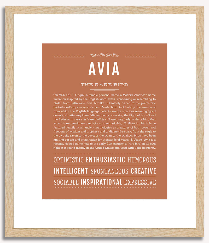 Avia | Name Art Print