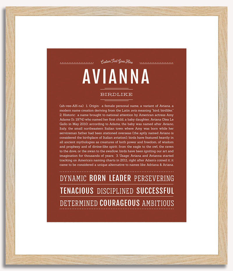 Avianna | Name Art Print