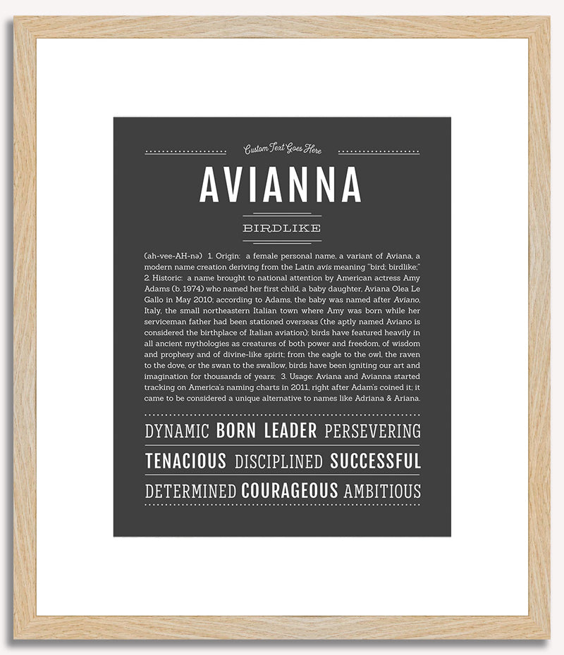 Avianna | Name Art Print