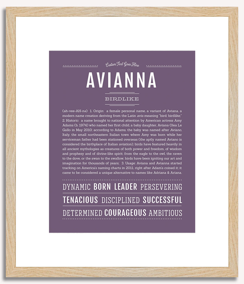 Avianna | Name Art Print