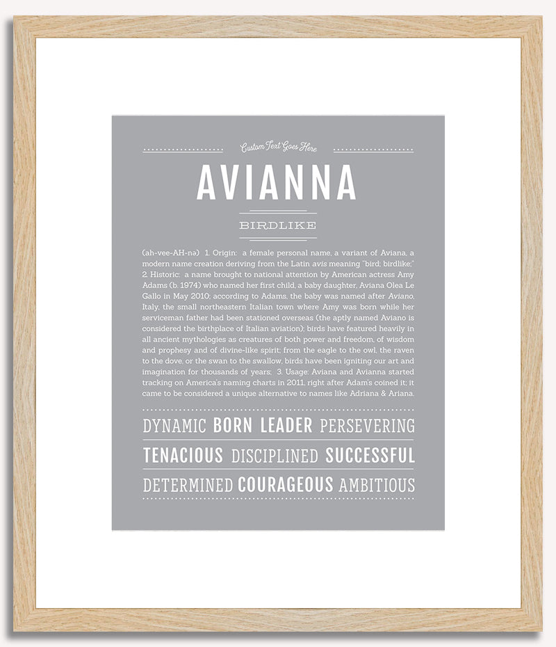 Avianna | Name Art Print