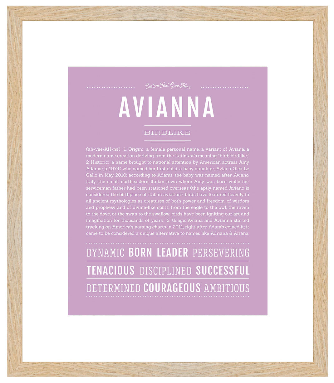 Avianna | Name Art Print