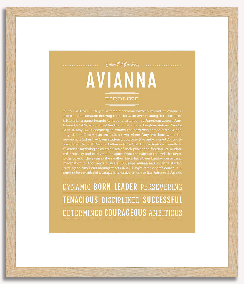 Avianna | Name Art Print