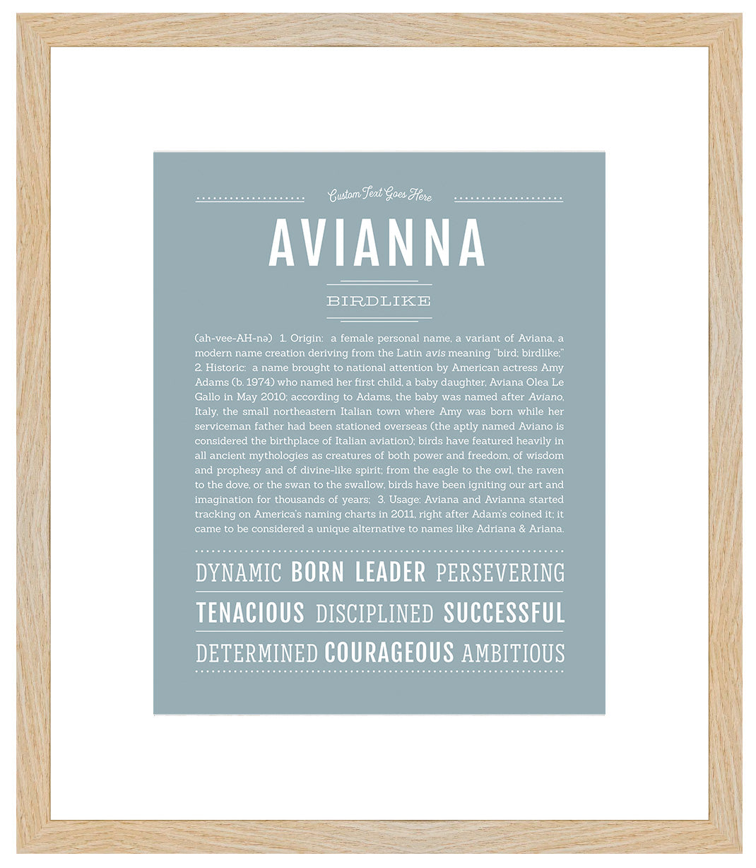 Avianna | Name Art Print