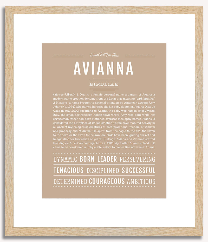 Avianna | Name Art Print