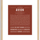 Avion | Name Art Print