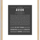 Avion | Name Art Print