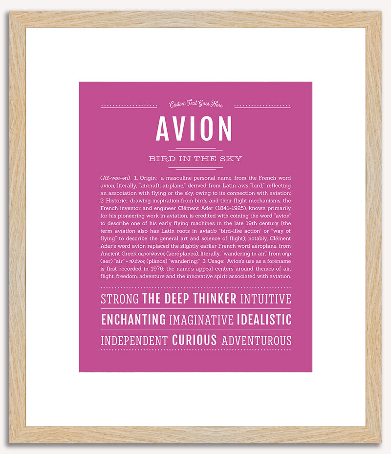 Avion | Name Art Print