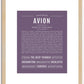 Avion | Name Art Print