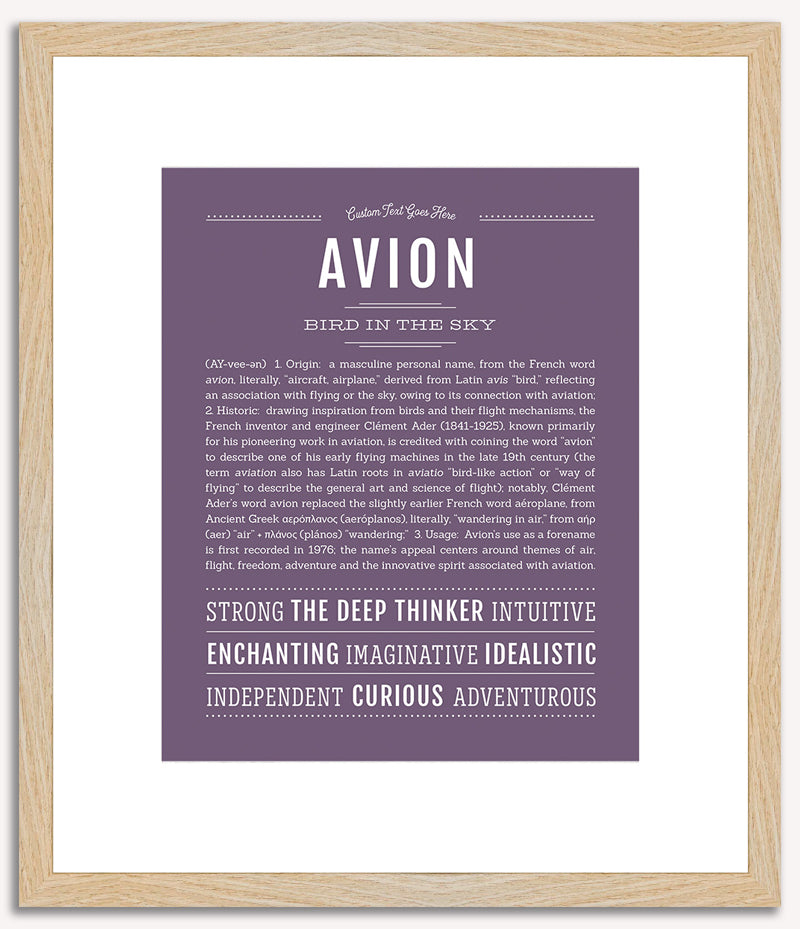 Avion | Name Art Print