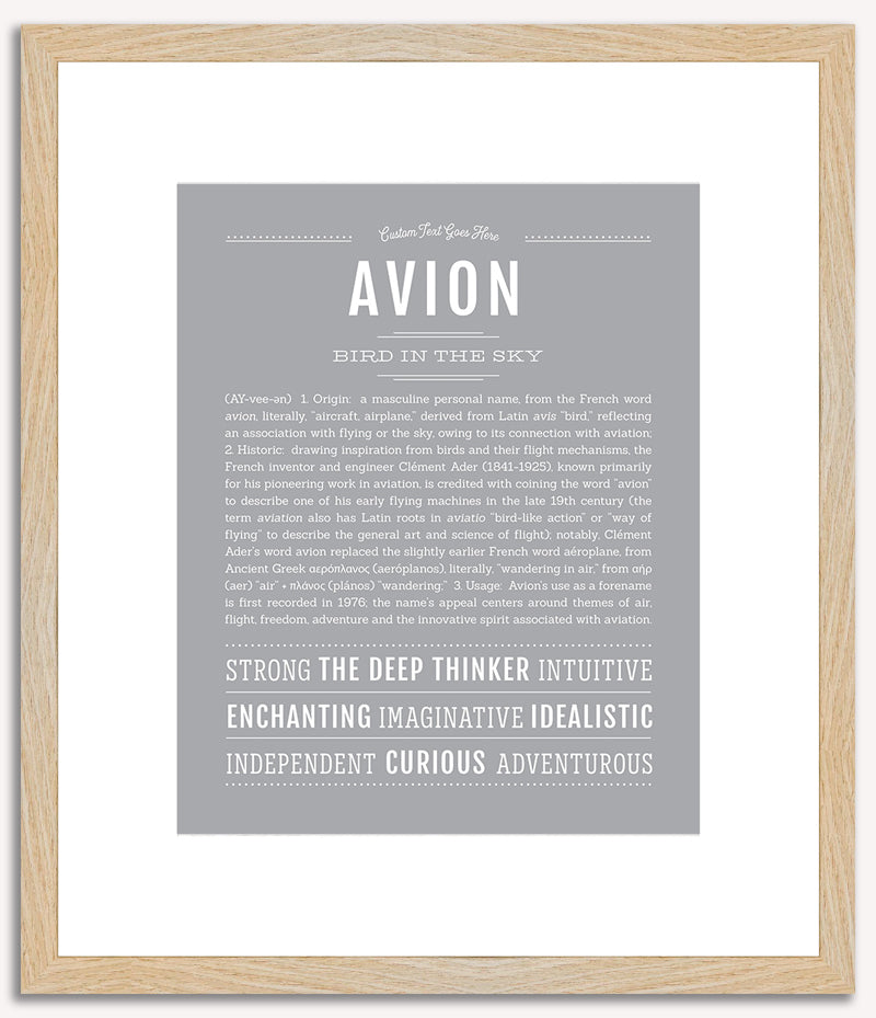 Avion | Name Art Print