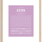 Avion | Name Art Print