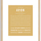 Avion | Name Art Print