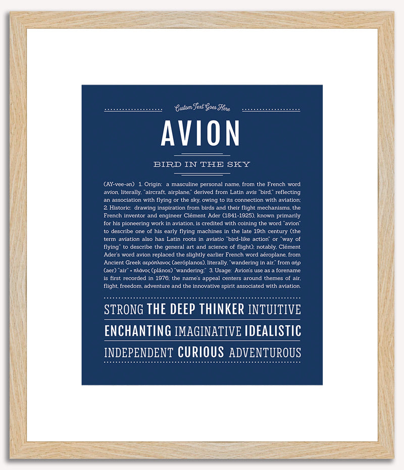 Avion | Name Art Print