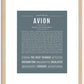 Avion | Name Art Print