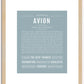 Avion | Name Art Print