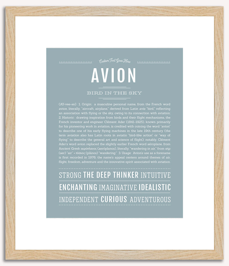 Avion | Name Art Print