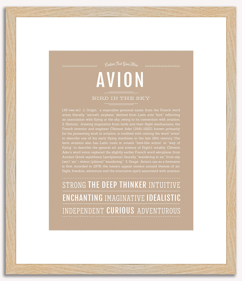 Avion | Name Art Print