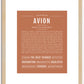 Avion | Name Art Print