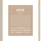 Aviva | Name Art Print