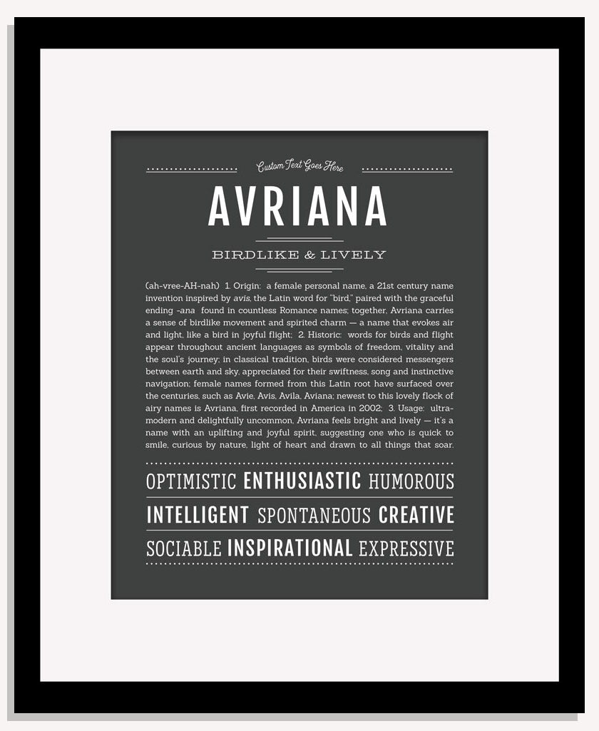 Frame Options | Charcoal Gray | Maple Frame, Matted