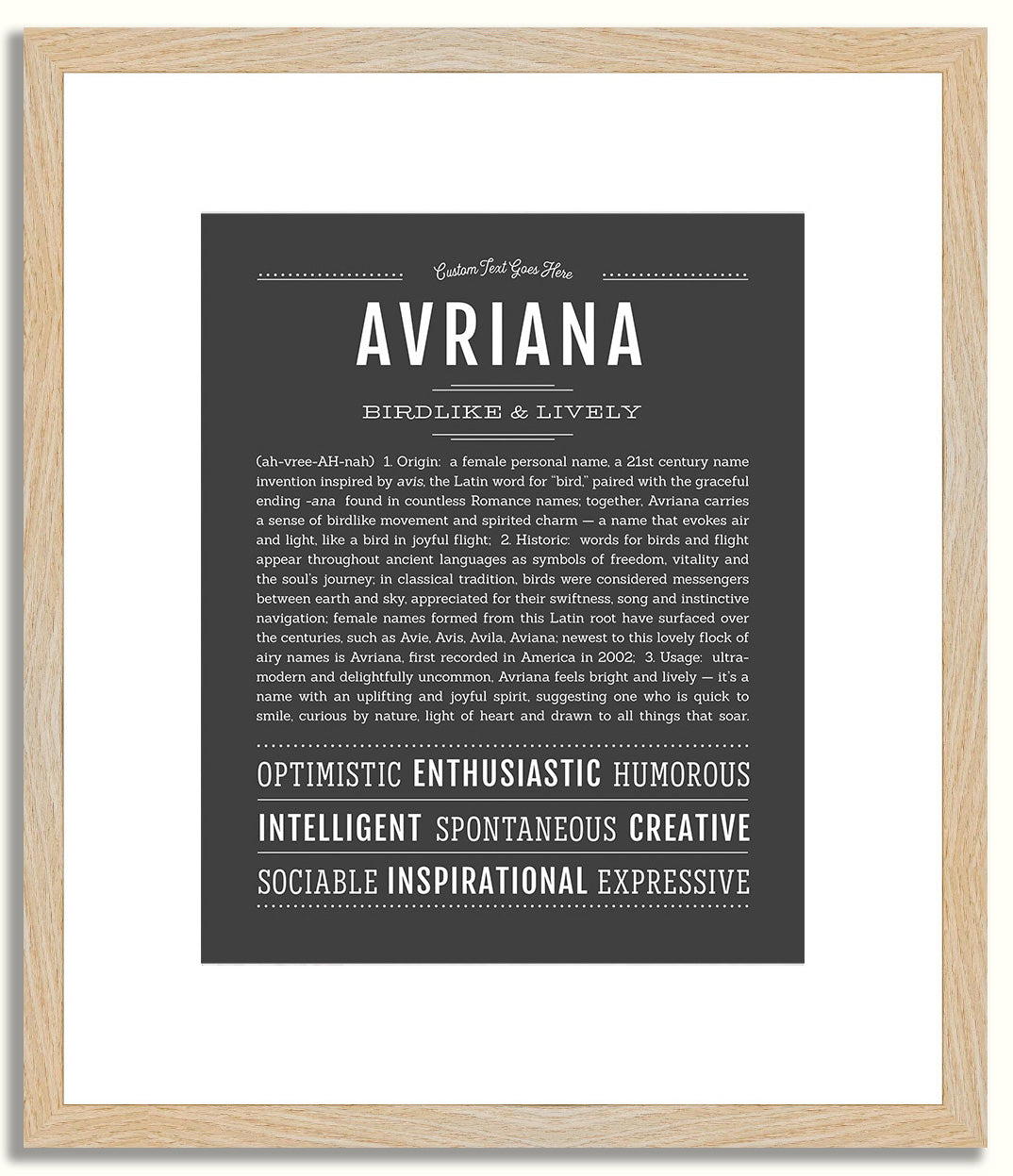 Avriana | Name Art Print